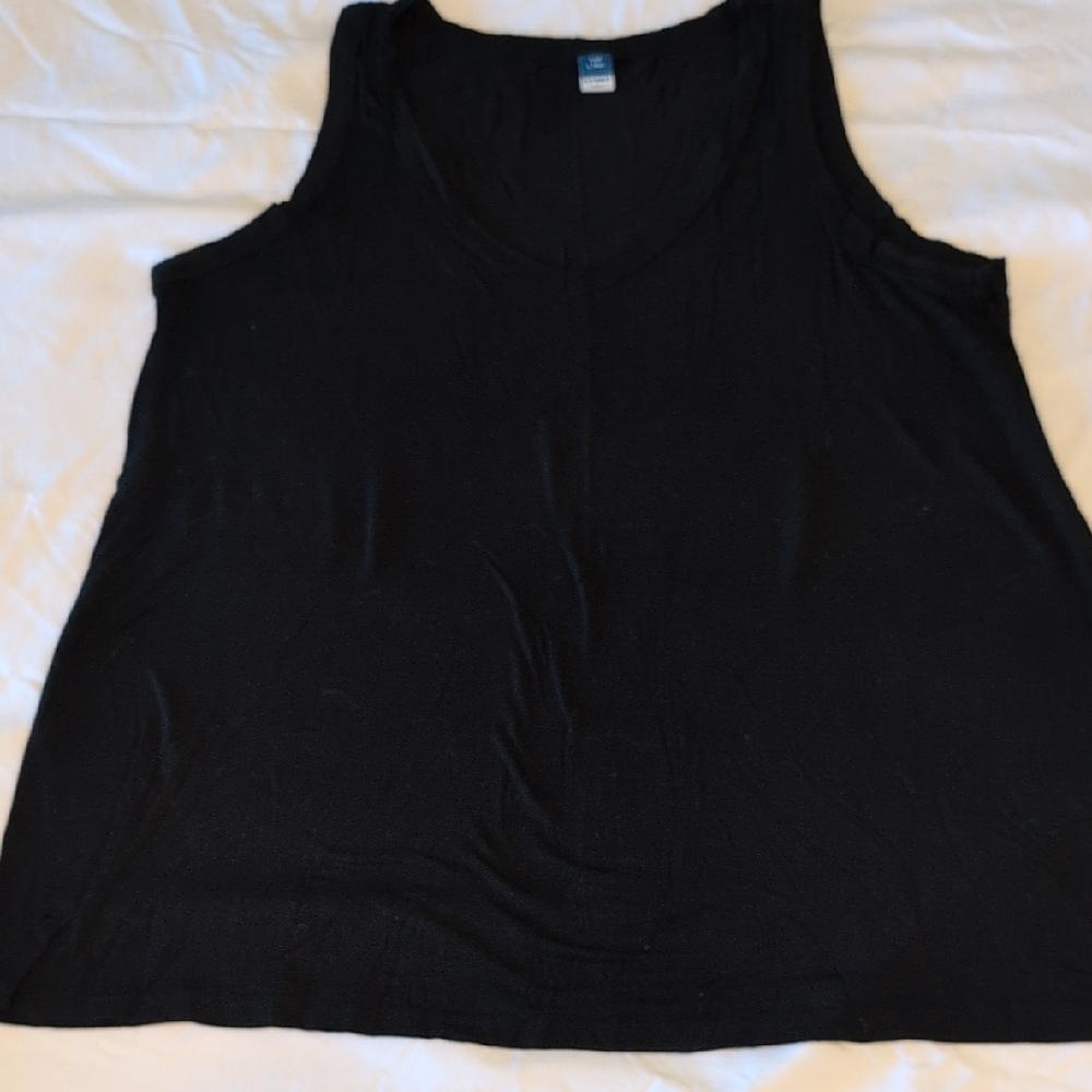 Old Navy Women's Luxe V-neck Black Tank Top - L Tall
